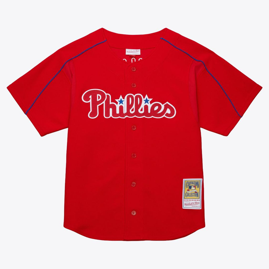 Men's Philadelphia Phillies Ryan Howard Red Big & Tall Cooperstown Mesh Batting Practice MLB Baseball Jersey - view 2