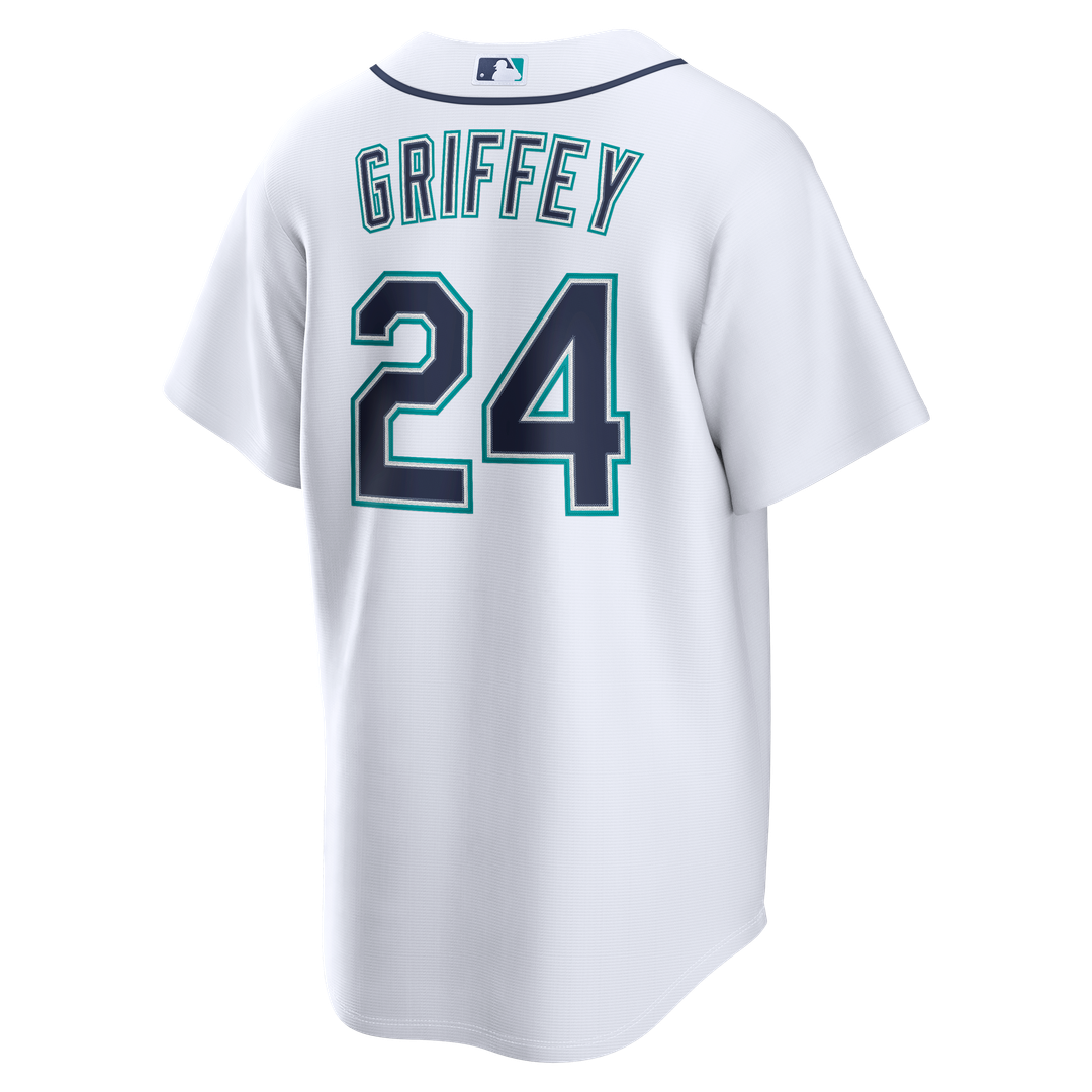 Men's Seattle Mariners Ken Griffey Jr. White Home Replica MLB Baseball Jersey - view 3