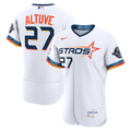 Men's Houston Astros Jose Altuve White City Connect Sponsor Patch MLB Baseball Jersey - view 1