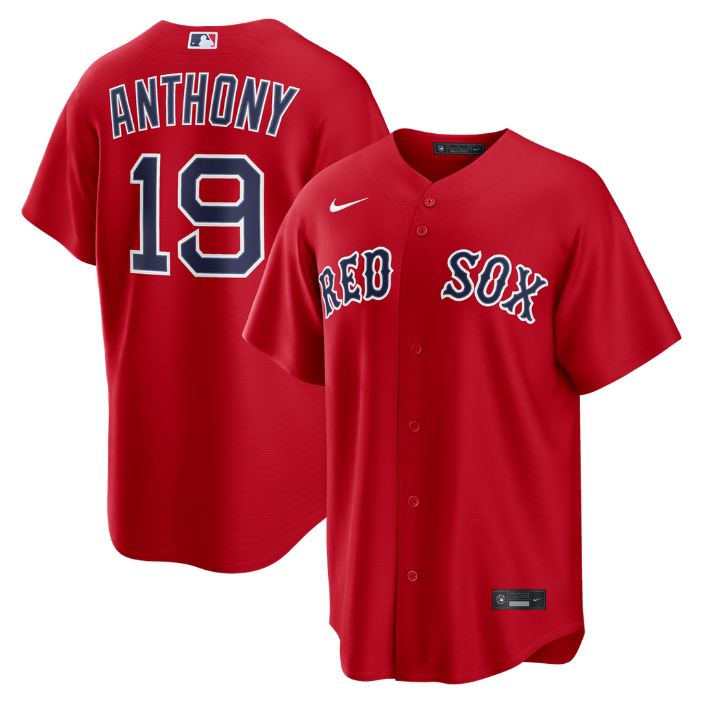 Men's Boston Red Sox Roman Anthony Red Alternate Replica MLB Baseball Jersey - view 1