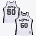 Men's San Antonio Spurs David Robinson 1998 Swingman NBA Basketball Jersey - White - view 1
