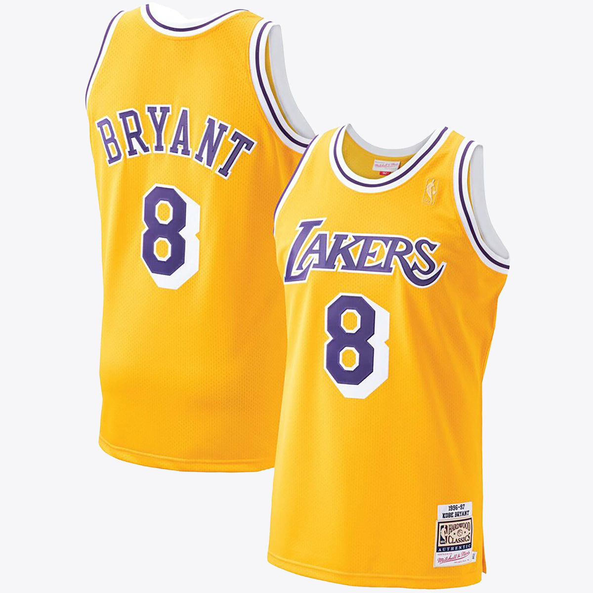 Men's Kobe Bryant Hardwood Classics 1996-97 NBA Basketball Jersey - Gold - view 1