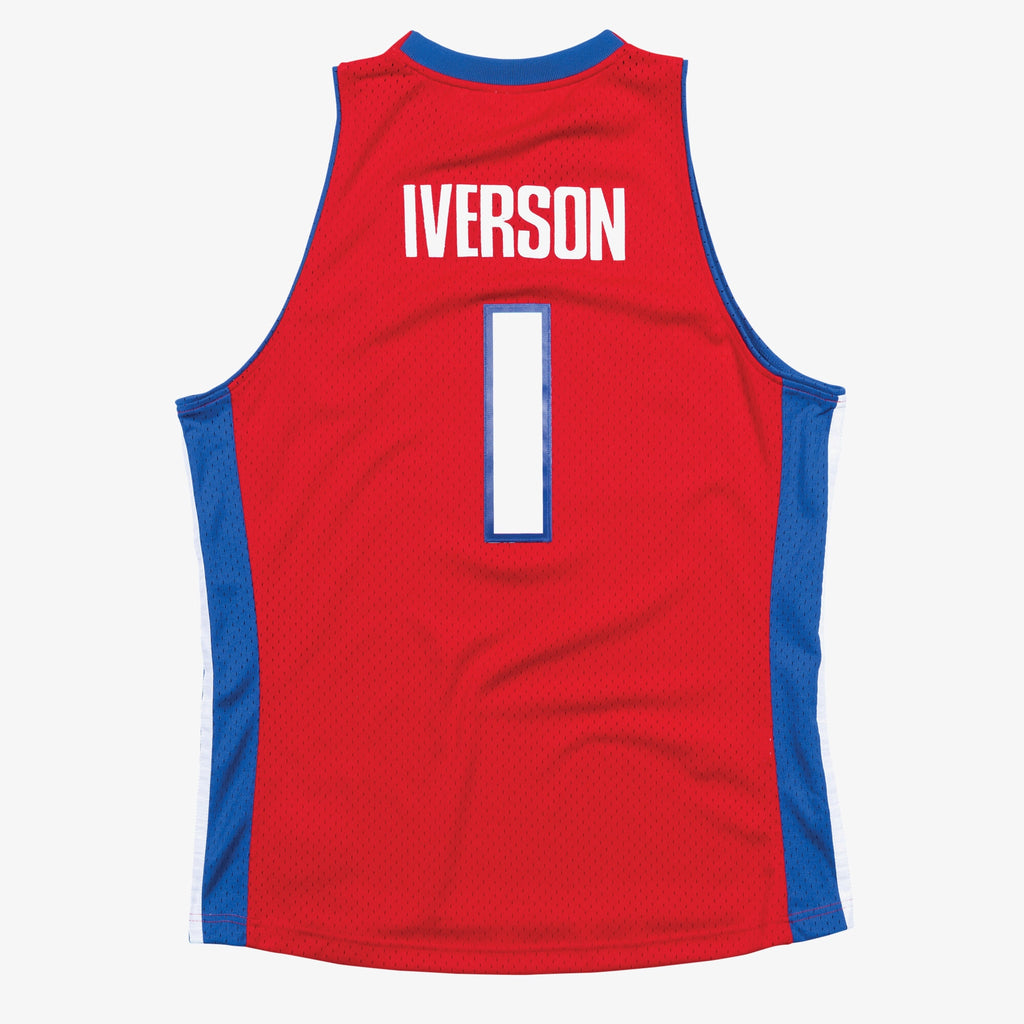Men's Detroit Pistons Swingman NBA Basketball Jersey Allen Iverson 2008-09 - view 3