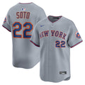 Men's New York Mets Juan Soto Gray Road Limited MLB Baseball Jersey - view 4
