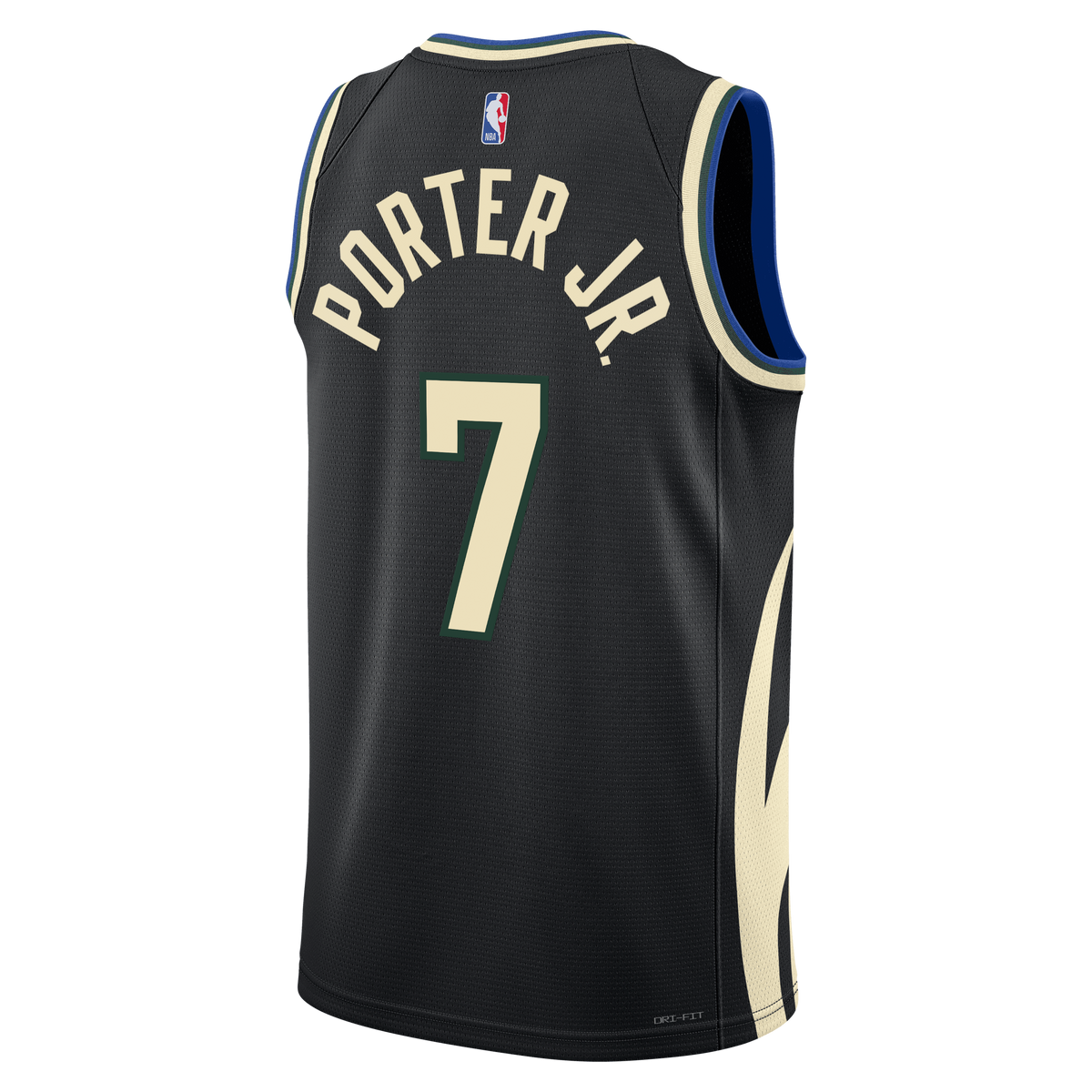 Unisex Kevin Porter Jr. Milwaukee Bucks Statement Edition Swingman NBA Basketball Jersey - Hunter Green - view 4