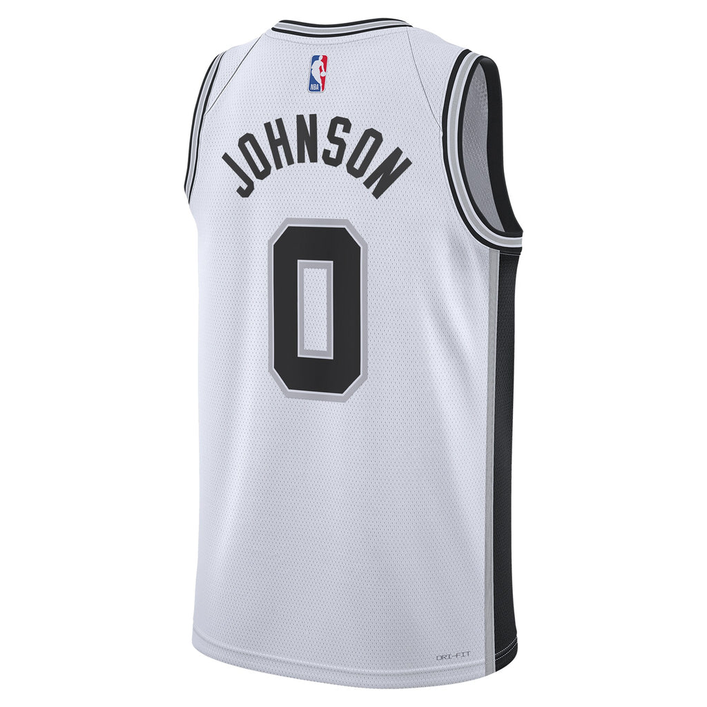 Unisex Keldon Johnson San Antonio Spurs Association Edition Swingman NBA Basketball Jersey - White - view 4