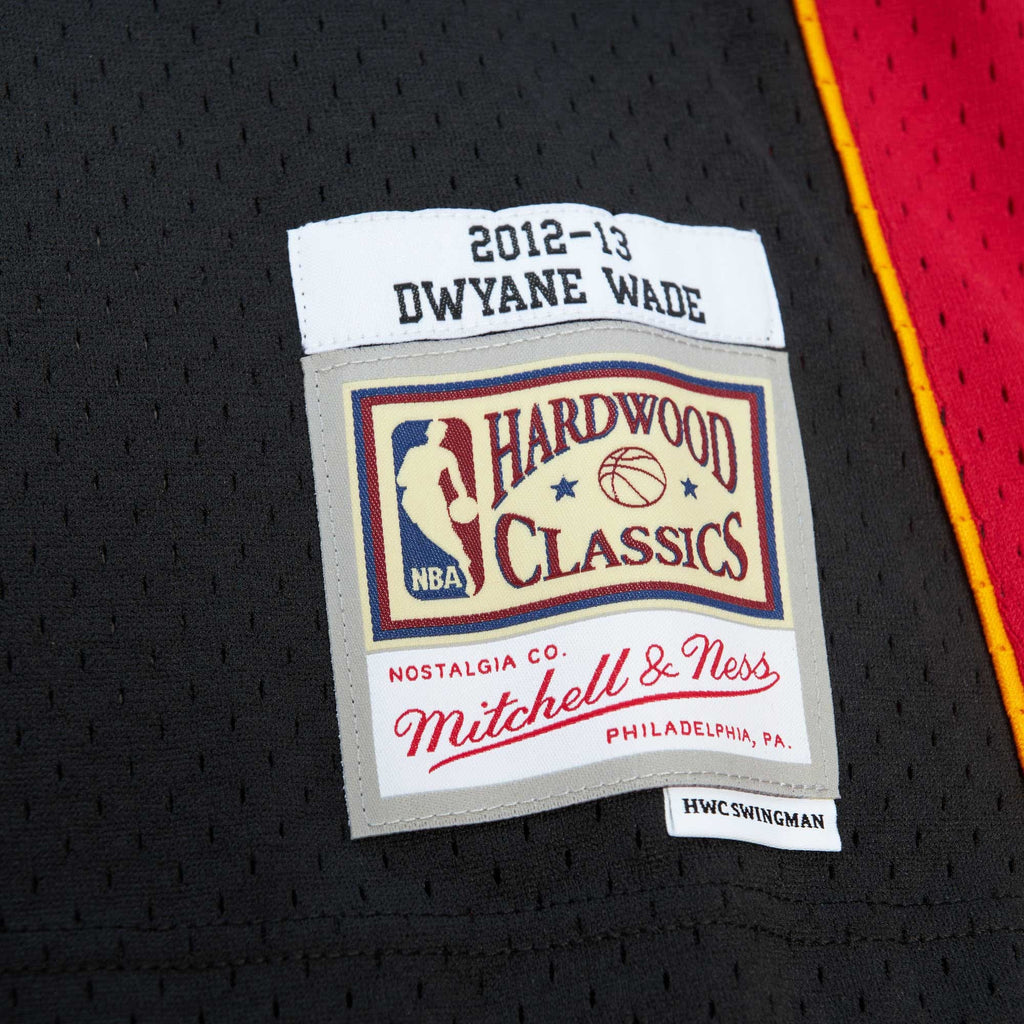 Men's Miami Heat NBA Dwyane Wade 2012 Road Hardwood Classics Swingman Jersey - view 6