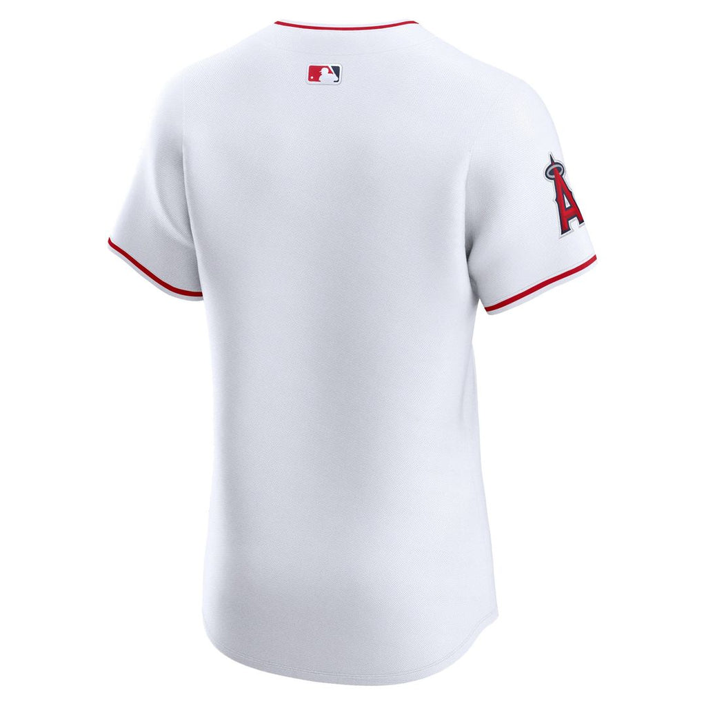Men's Los Angeles Angels White Home Elite MLB Baseball Jersey - view 3