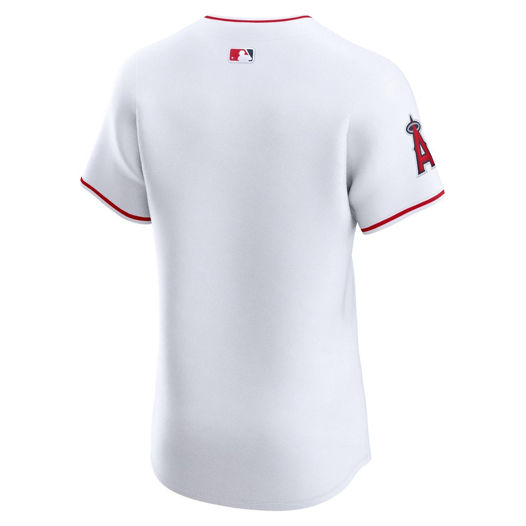 Men's Los Angeles Angels White Home Elite MLB Baseball Jersey - view 3