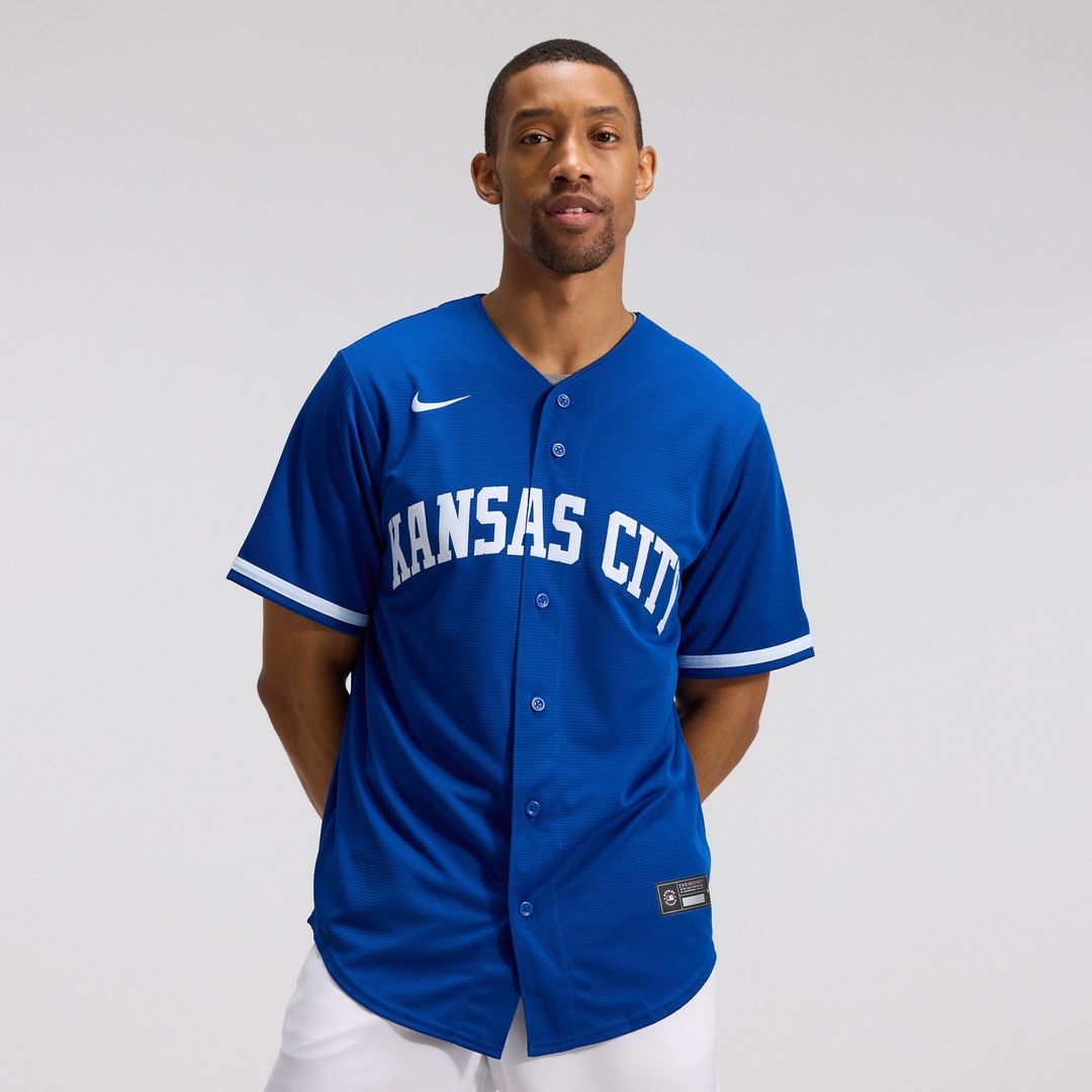 Men's Kansas City Royals Royal Alternate Replica MLB Baseball Jersey - view 1