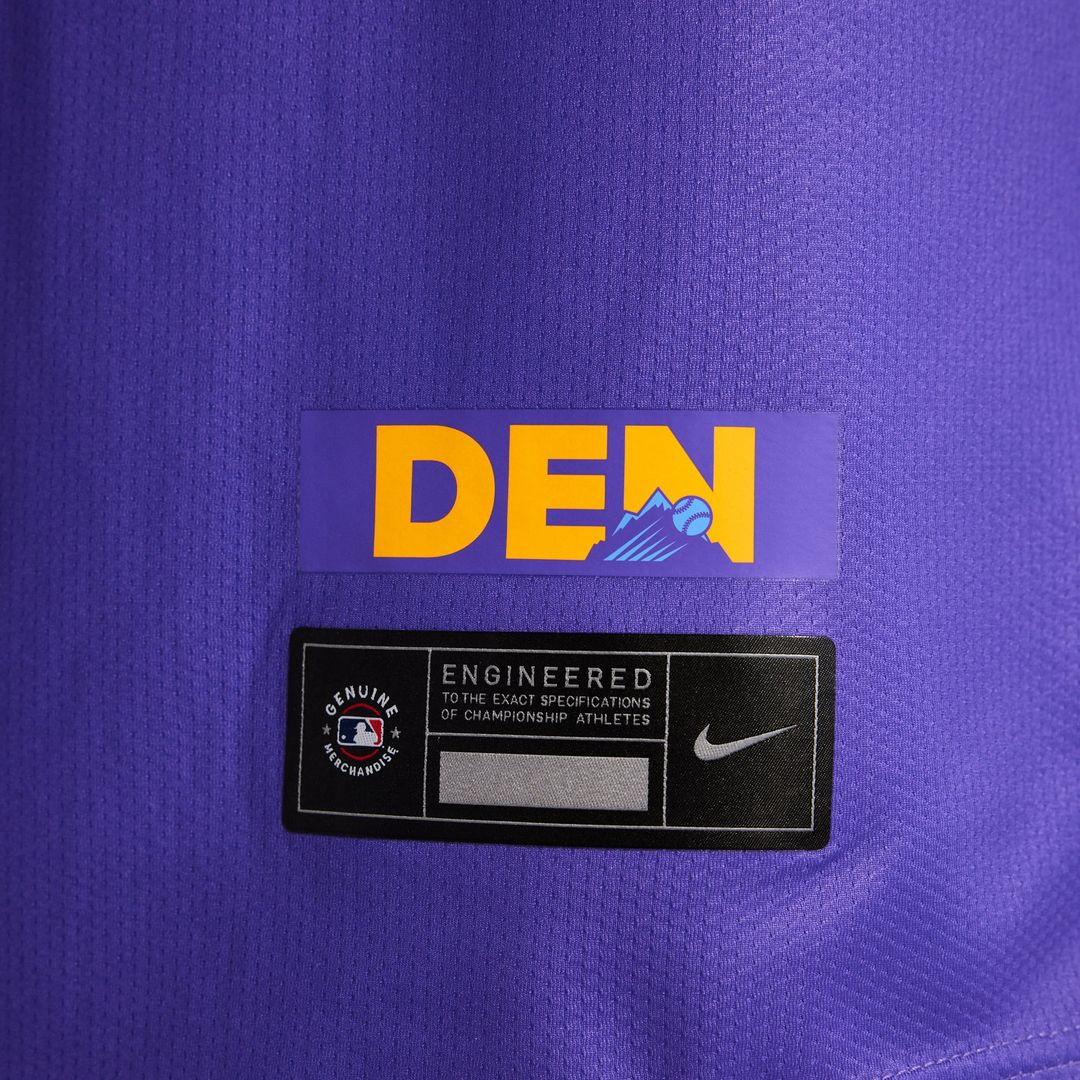 Men's Colorado Rockies Purple/Light Blue 2025 City Connect Limited MLB Baseball Jersey - view 13