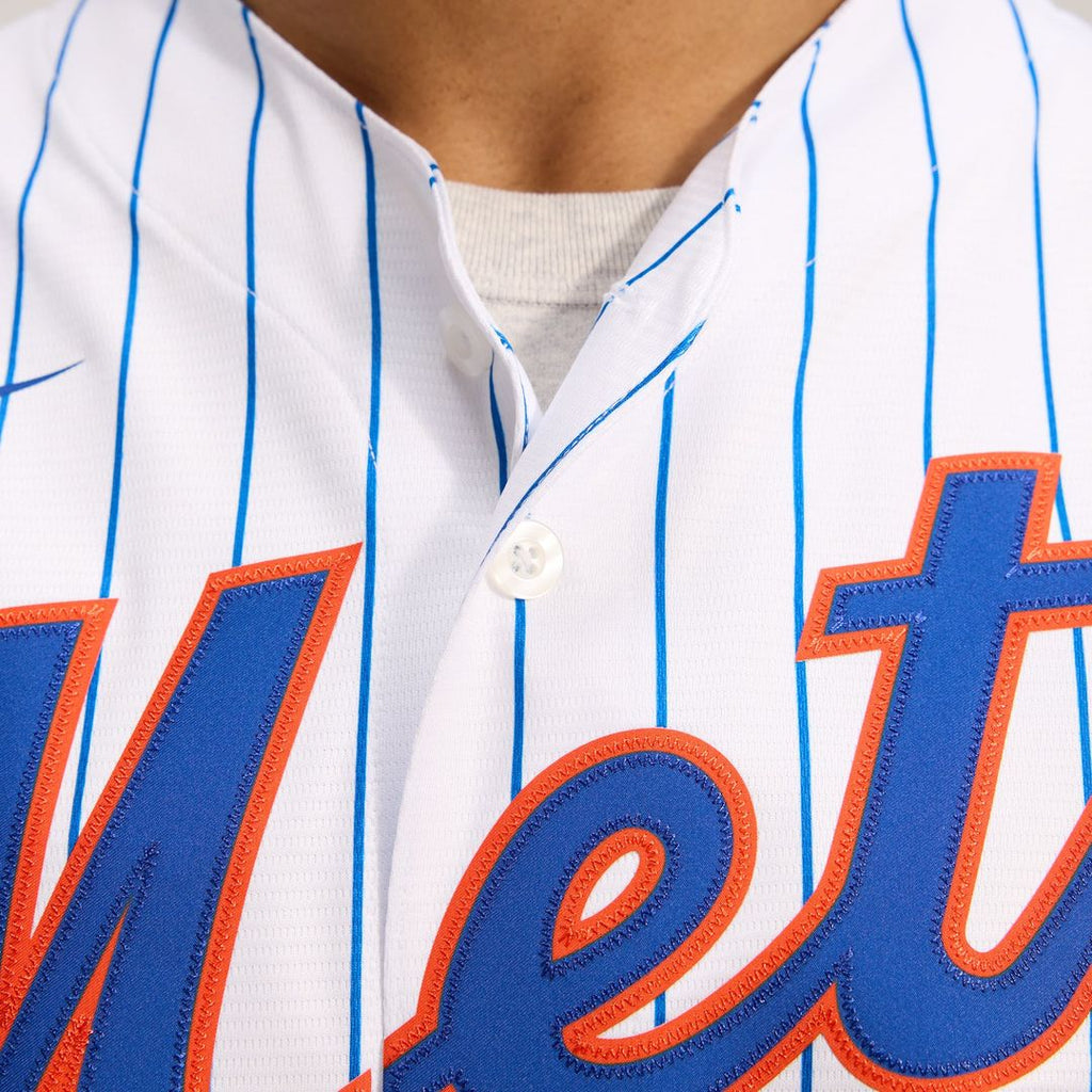 Men's New York Mets White Home Replica MLB Baseball Jersey - view 13