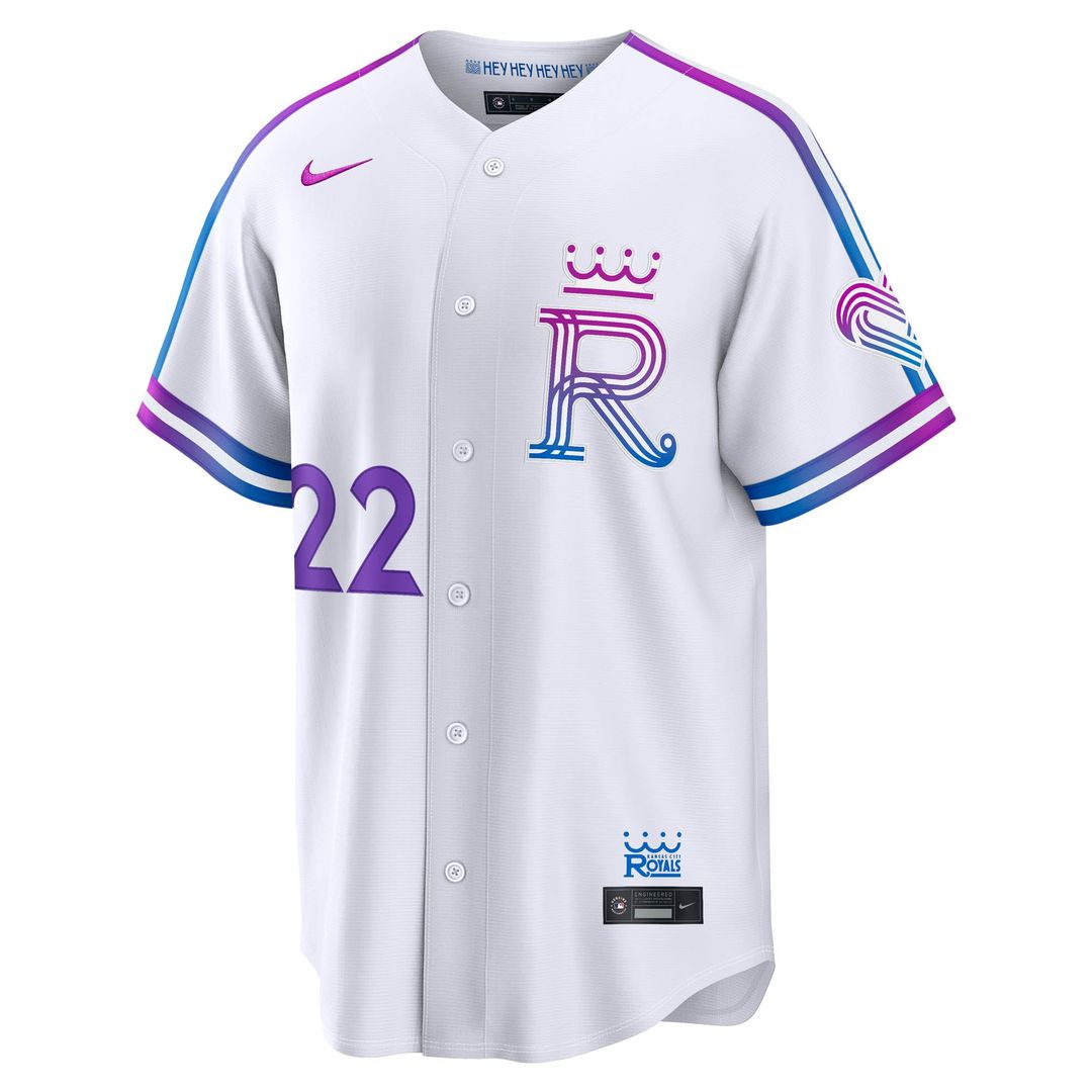 Men's Kansas City Royals Carter Jensen White 2026 City Connect Stadium MLB Baseball Jersey - view 2