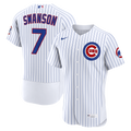 Men's Chicago Cubs Dansby Swanson White Home MLB Baseball Jersey - view 1