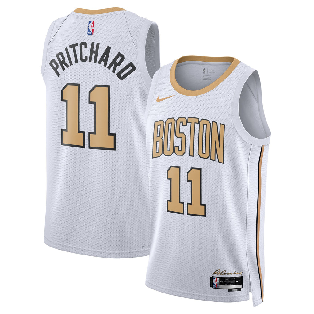 Unisex Payton Pritchard Boston Celtics 2025/26 City Edition Swingman NBA Basketball Jersey - White - view 2