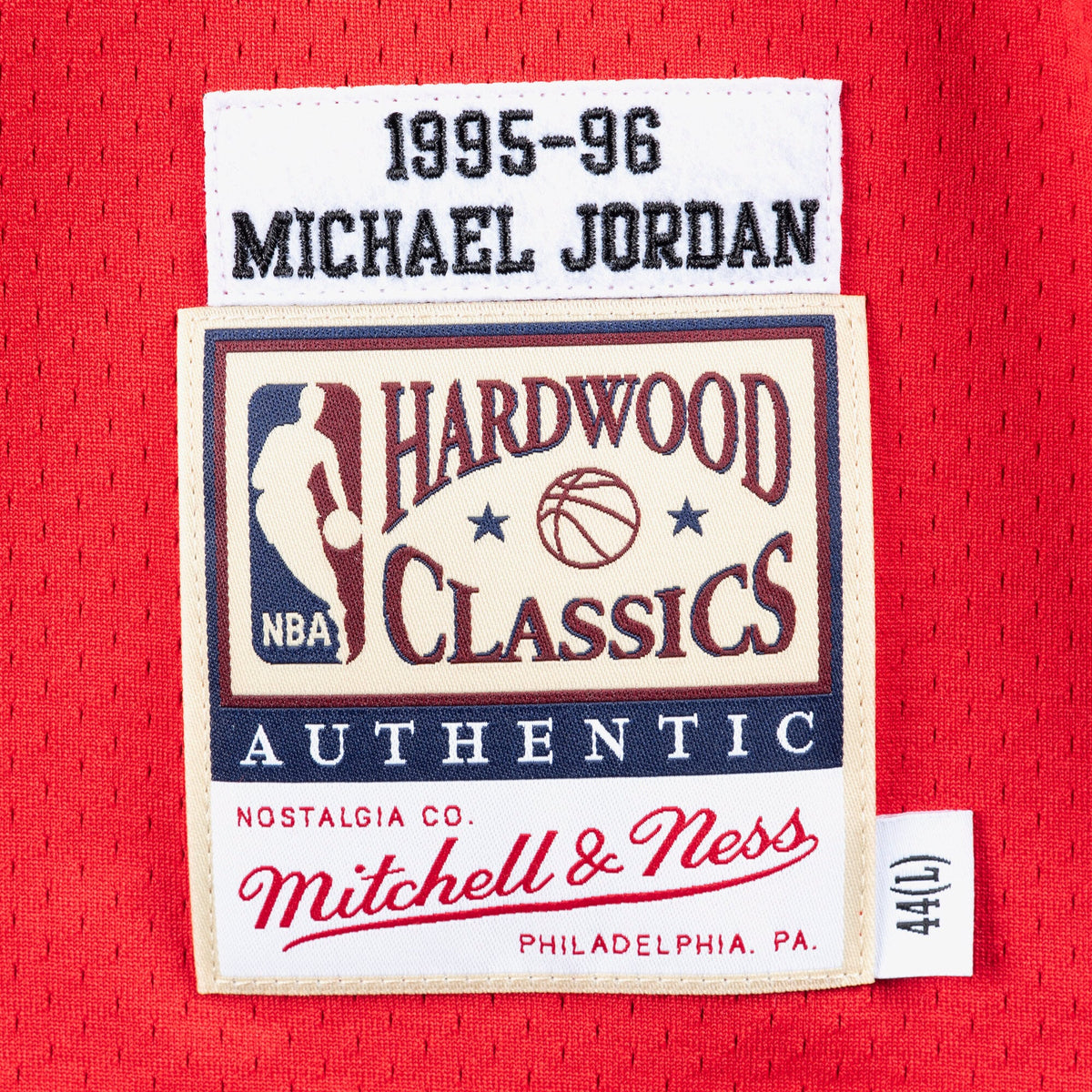 Men's Chicago Bulls NBA Basketball Jersey Road Finals Michael Jordan 1995-96 - view 4
