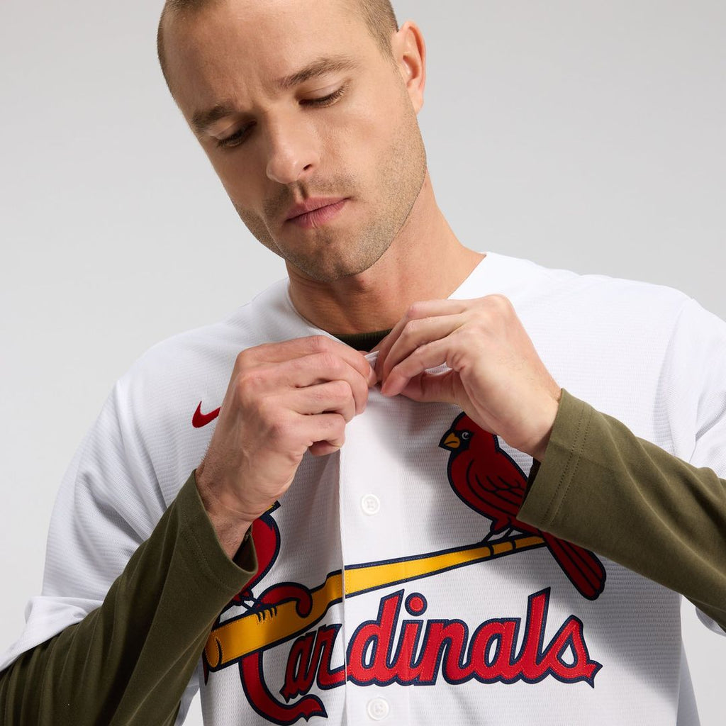 Men's St. Louis Cardinals Masyn Winn White Home Replica MLB Baseball Jersey - view 10