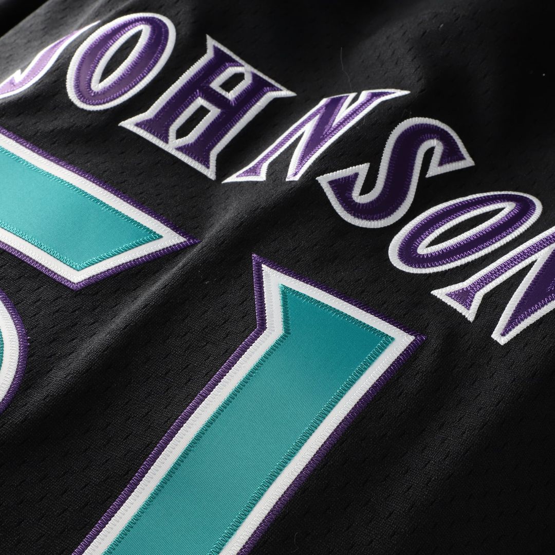 Men's Arizona Diamondbacks Randy Johnson Black Big & Tall Cooperstown Mesh Batting Practice MLB Baseball Jersey - view 5