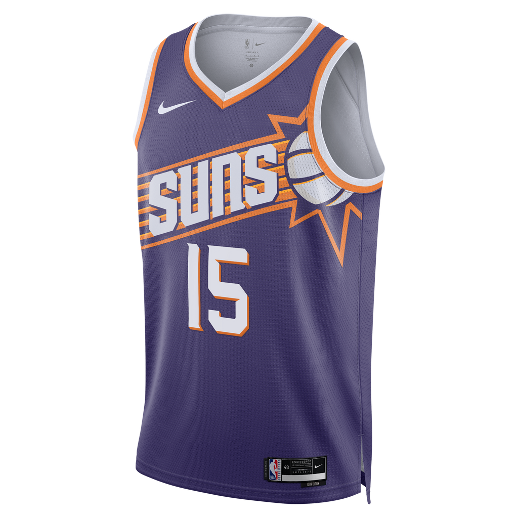 Unisex Devin Booker Phoenix Suns Icon Edition Swingman NBA Basketball Jersey - Purple - view 3
