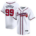 Men's Atlanta Braves Spencer Strider White Home Limited MLB Baseball Jersey - view 1