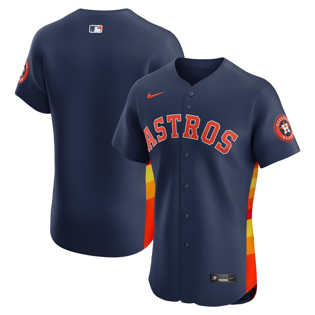 Men's Houston Astros Navy Alternate 2 Elite MLB Baseball Jersey - view 1