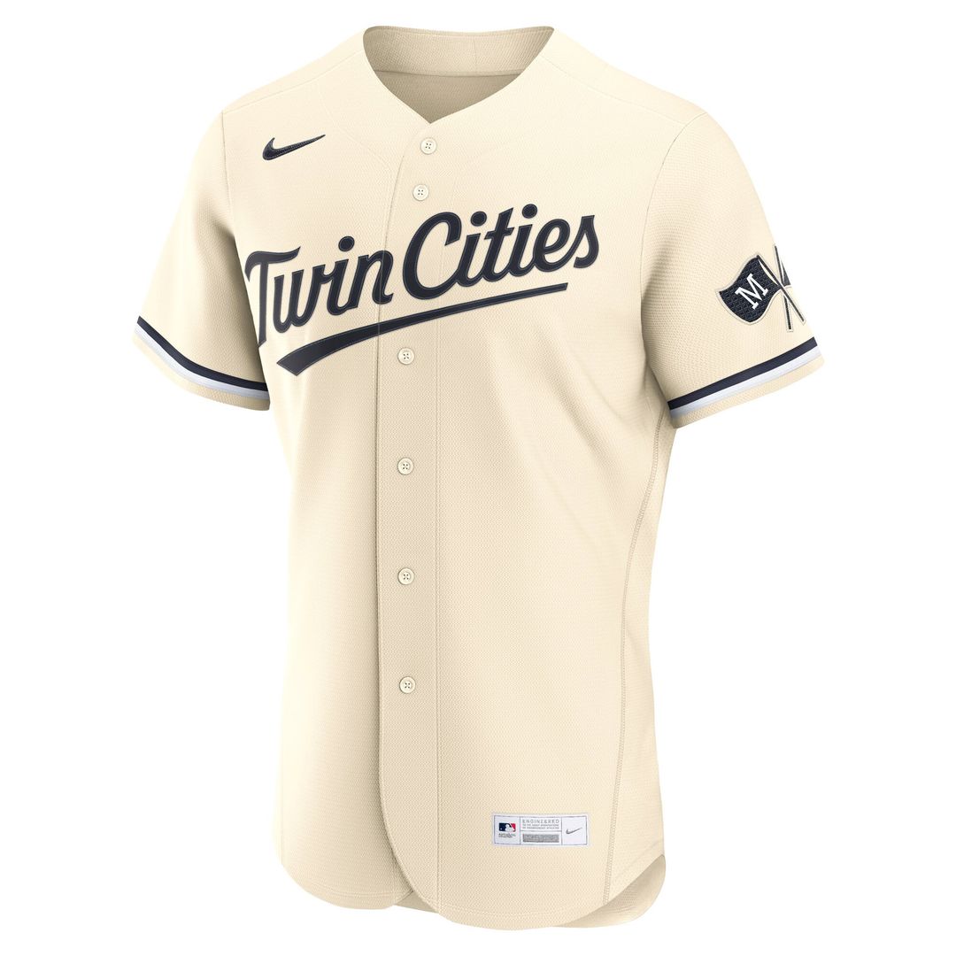 Men's Minnesota Twins White Home MLB Baseball Jersey - view 8