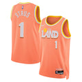 Unisex Max Strus Cleveland Cavaliers 2025/26 City Edition Swingman NBA Basketball Jersey - Orange - view 1