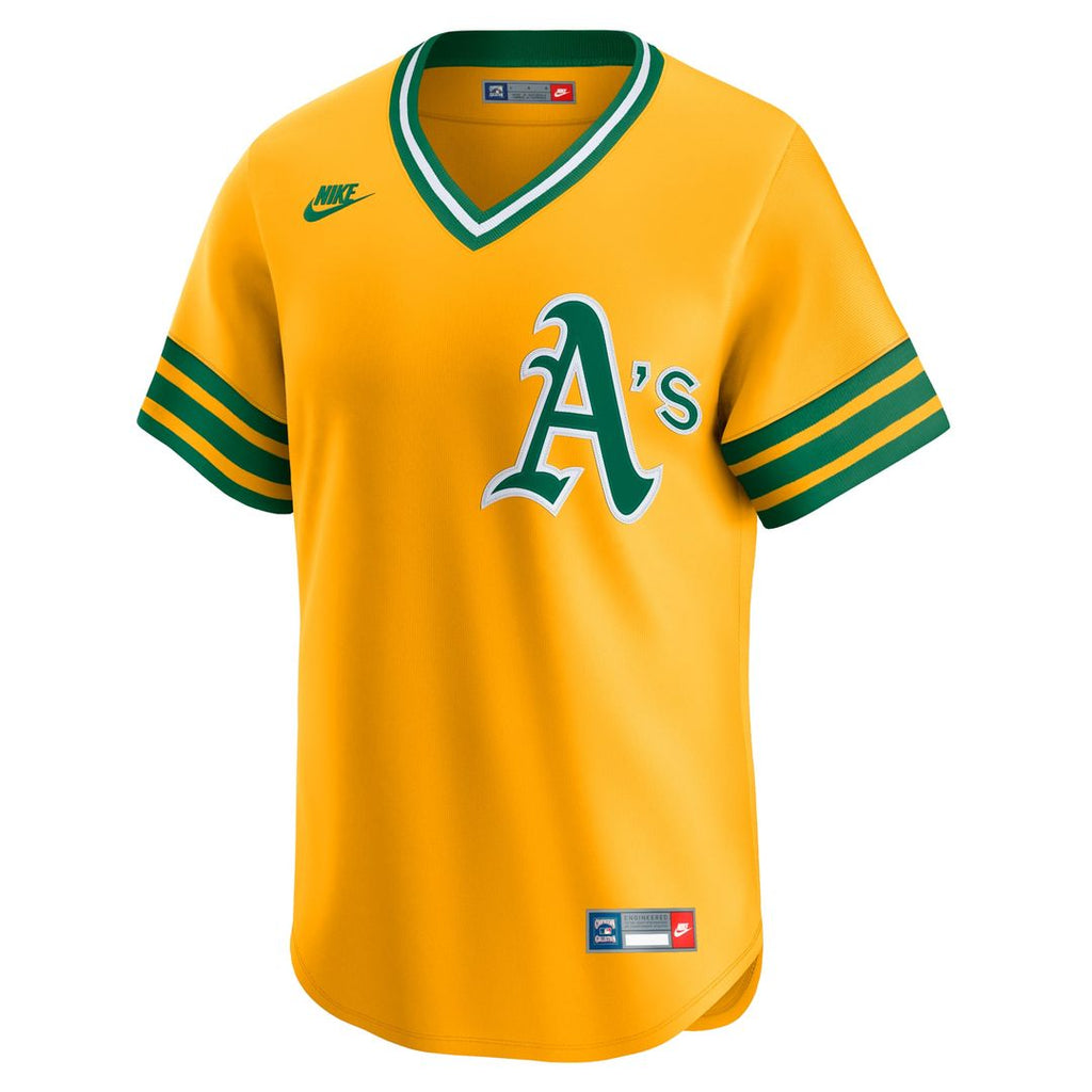 Men's Athletics Gold Cooperstown Collection Limited MLB Baseball Jersey - view 2