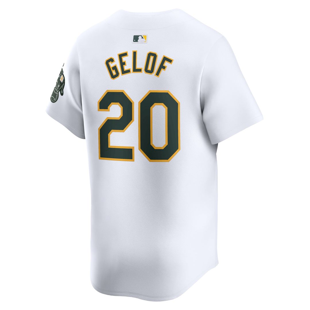 Men's Athletics Zack Gelof White Home Limited MLB Baseball Jersey - view 3