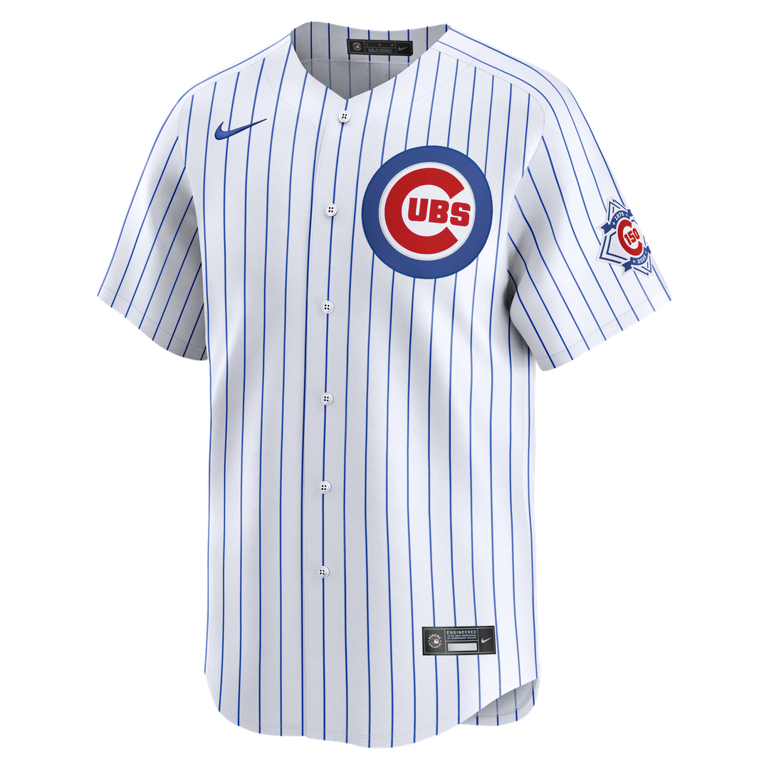 Men's Chicago Cubs Pete Crow-Armstrong White 150th Anniversary Limited MLB Baseball Jersey - view 2