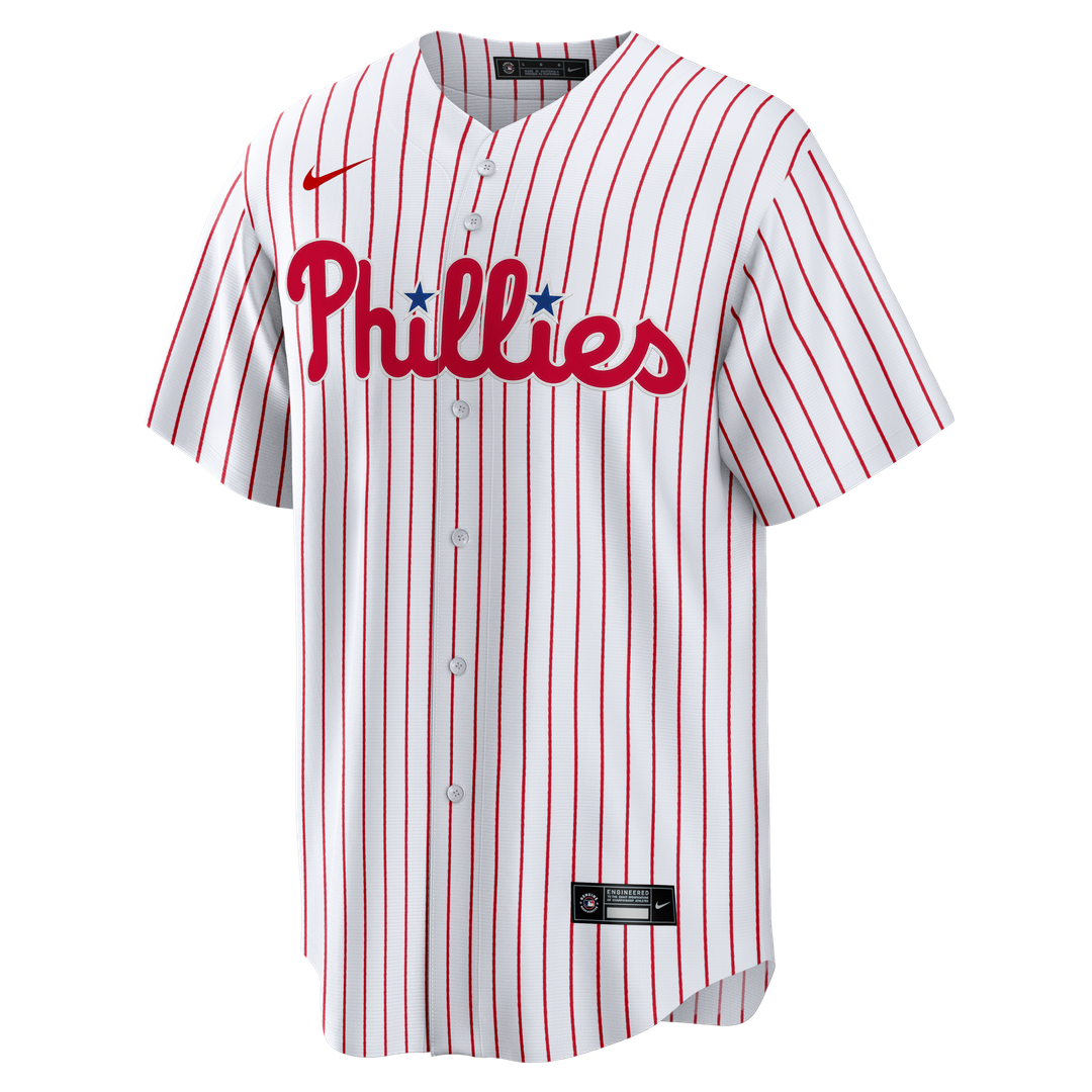 Men's Philadelphia Phillies White Home Big & Tall Replica MLB Baseball Jersey - view 2