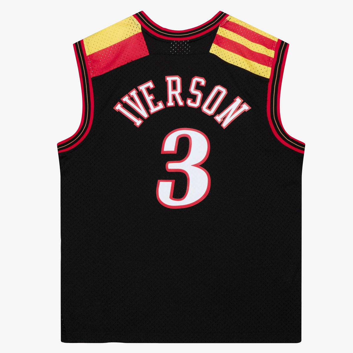 Men's Philadelphia 76ers Allen Iverson 2006 Alternate Spain NBA Basketball Jersey - Black - view 4