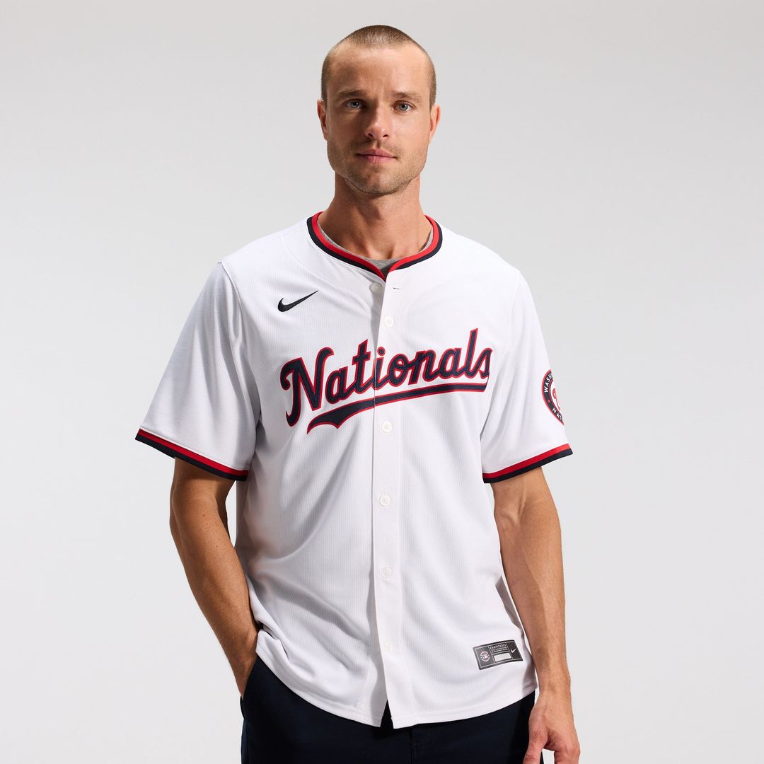 Men's Washington Nationals Dylan Crews White Home Limited MLB Baseball Jersey - view 3