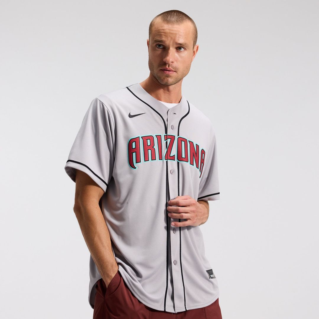 Men's Arizona Diamondbacks Corbin Carroll Gray Road Replica MLB Baseball Jersey - view 17