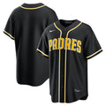 Men's San Diego Padres Fashion Replica Black Out MLB Baseball Jersey - view 1