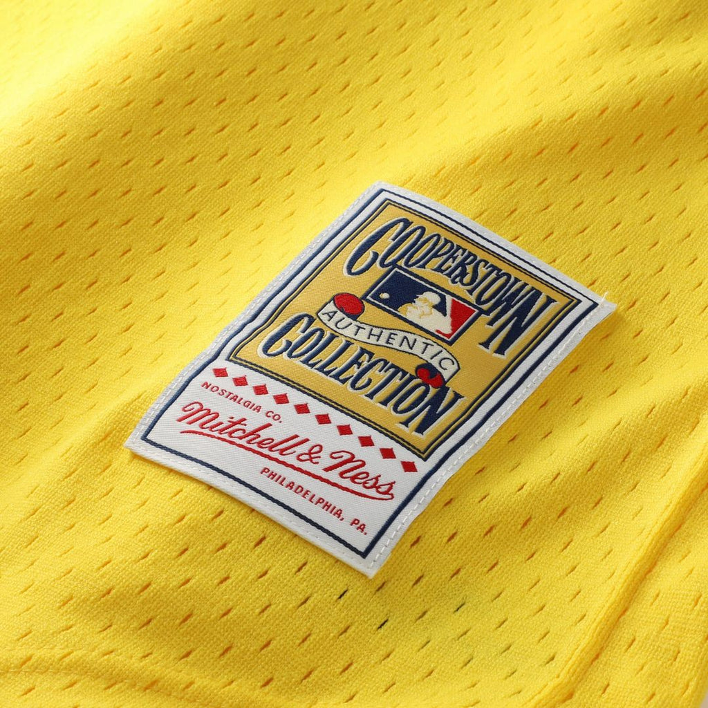 Men's Athletics Rickey Henderson Yellow Batting Practice MLB Baseball Jersey - view 7
