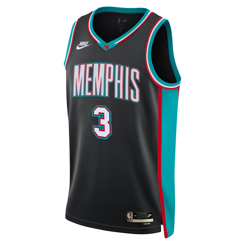 Unisex Kentavious Caldwell-Pope Memphis Grizzlies Classic Edition NBA Basketball Jersey - Black - view 3