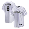 Men's Colorado Rockies Ryan Ritter White Home Replica MLB Baseball Jersey - view 1