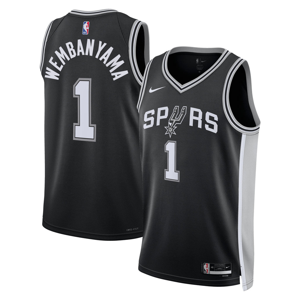 Men's San Antonio Spurs Icon Swingman NBA Basketball Jersey - Victor Wembanyama - view 2