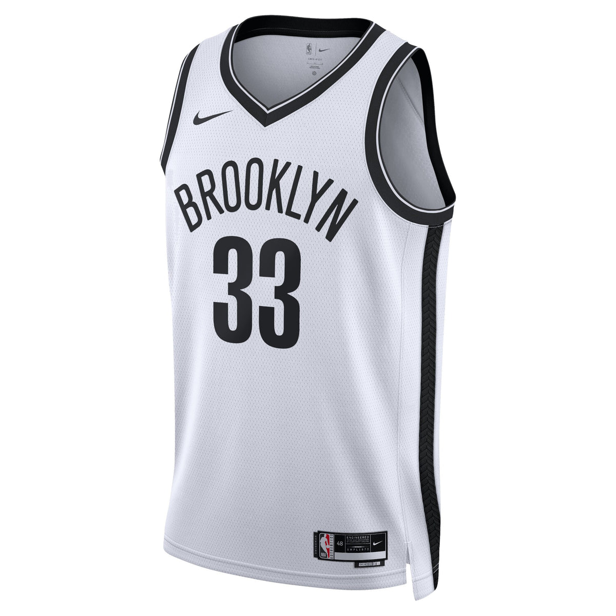 Unisex Nic Claxton Brooklyn Nets Association Edition Swingman NBA Basketball Jersey - White - view 2