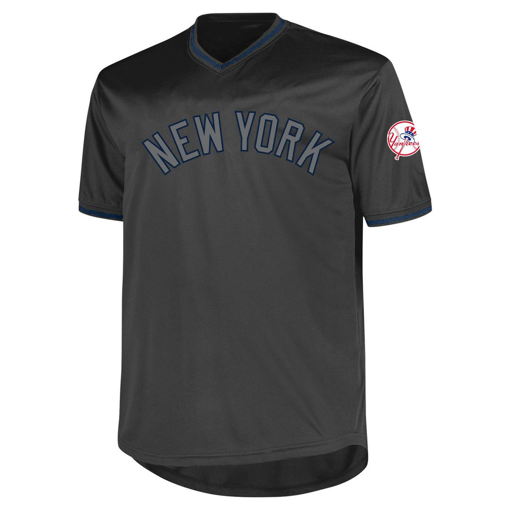 Men's New York Yankees Charcoal Big & Tall Pop Fashion MLB Baseball Jersey - view 2