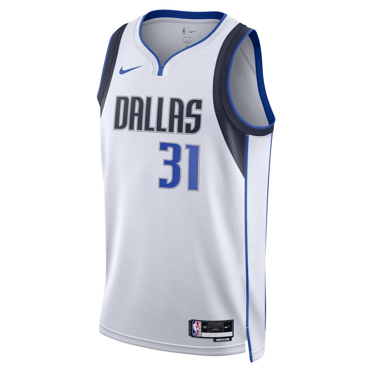 Unisex Klay Thompson Dallas Mavericks Association Edition Swingman NBA Basketball Jersey - White - view 3