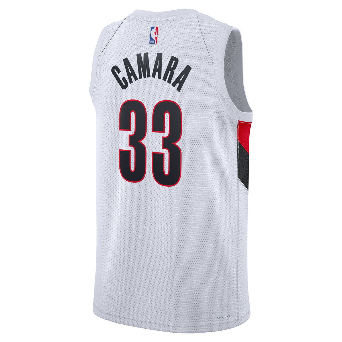 Unisex Toumani Camara Portland Trail Blazers Replica Association Edition Swingman NBA Basketball Jersey - White - view 4