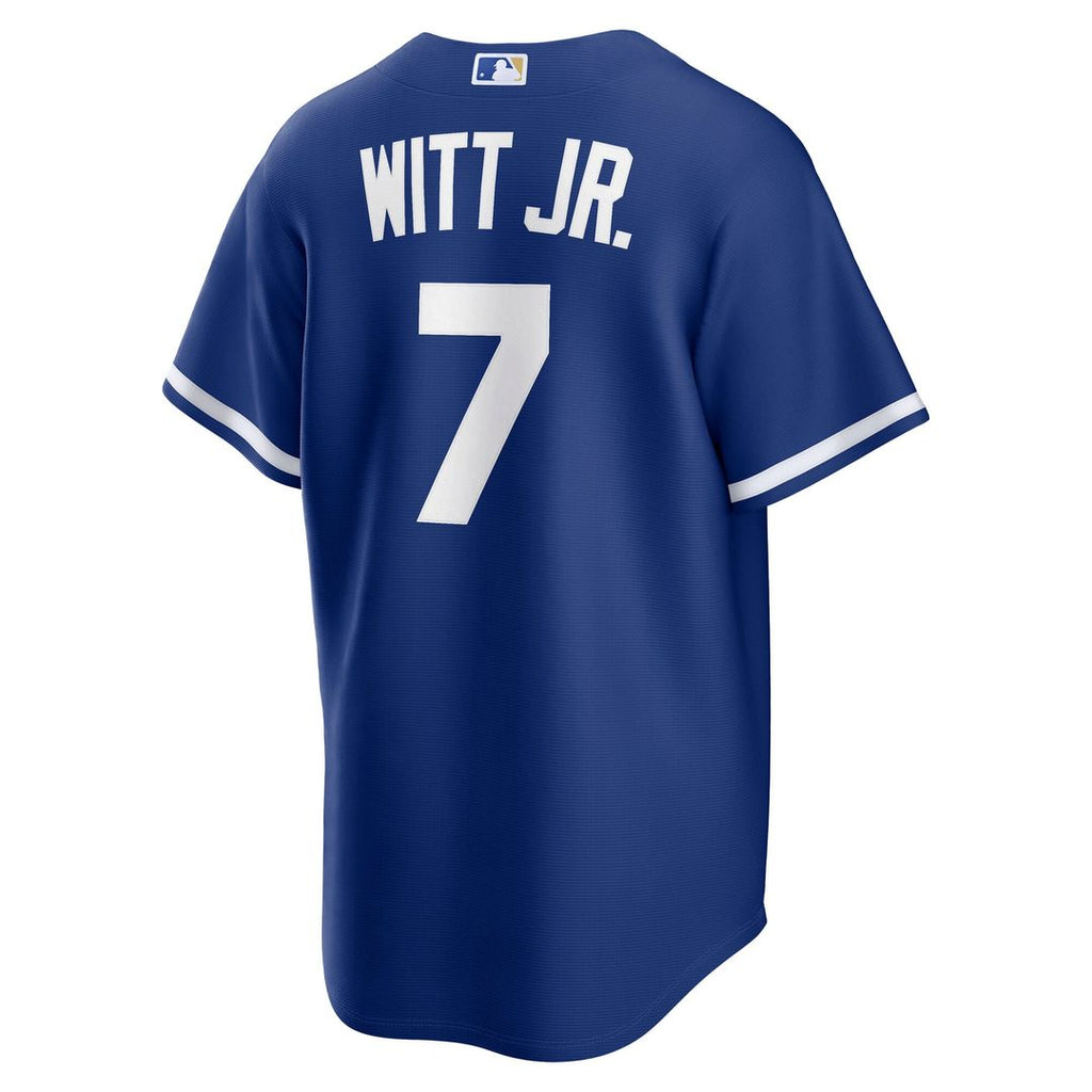 Men's Kansas City Royals Bobby Witt Jr. Light Blue Alternate Replica MLB Baseball Jersey - view 12