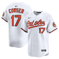Men's Baltimore Orioles Colton Cowser White Home Limited MLB Baseball Jersey - view 1