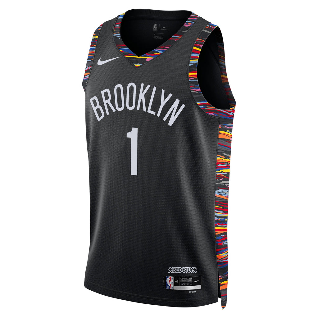Unisex Ziaire Williams Brooklyn Nets 2025/26 City Edition Swingman NBA Basketball Jersey - Black - view 3