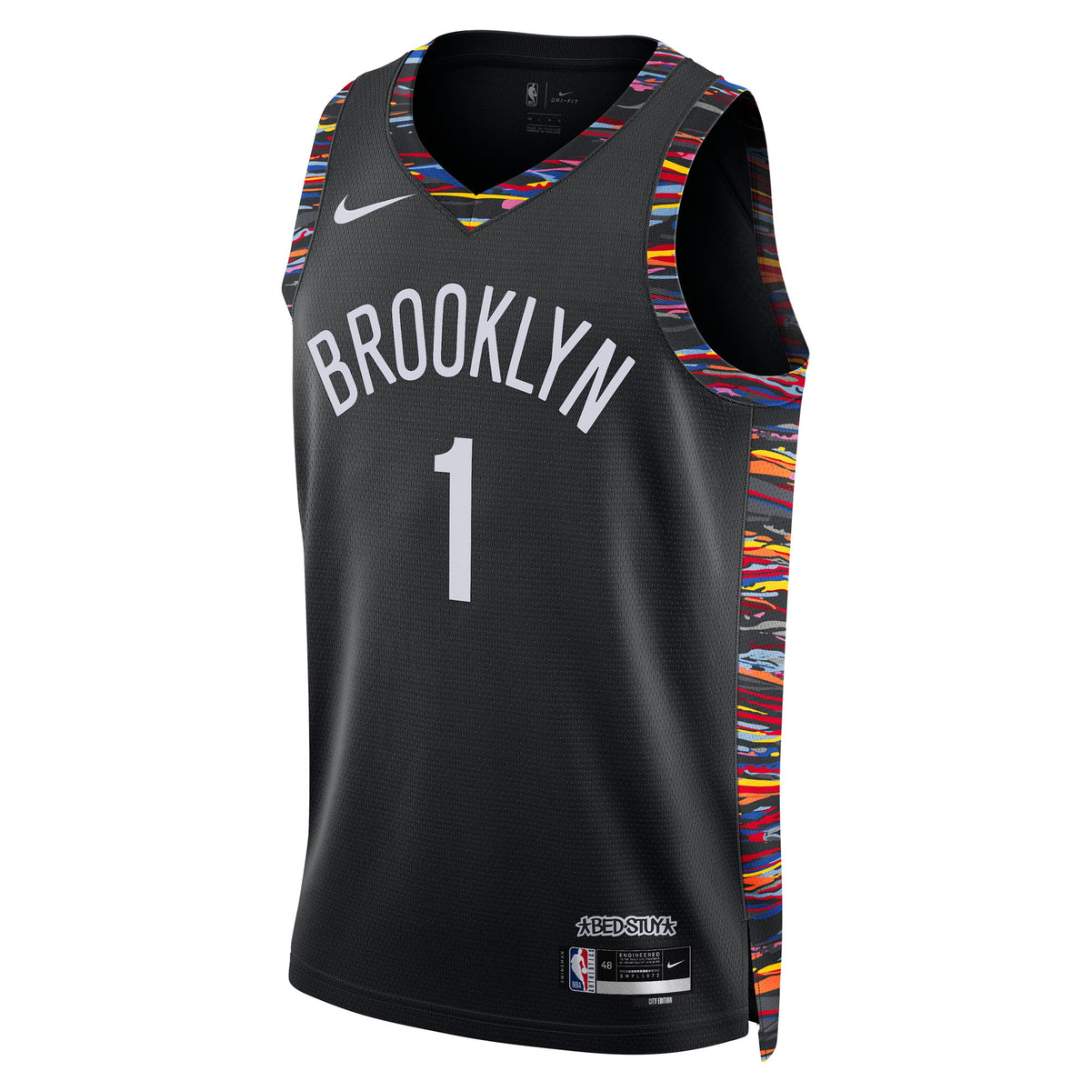 Unisex Ziaire Williams Brooklyn Nets 2025/26 City Edition Swingman NBA Basketball Jersey - Black - view 3