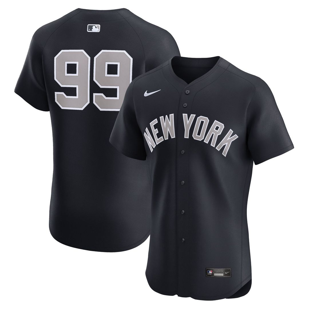 Men's New York Yankees Aaron Judge Navy Alternate Elite MLB Baseball Jersey - view 1