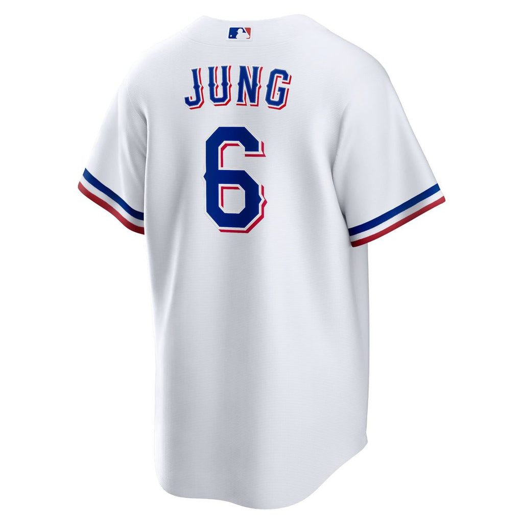 Men's Texas Rangers Josh Jung White Replica MLB Baseball Jersey - view 3