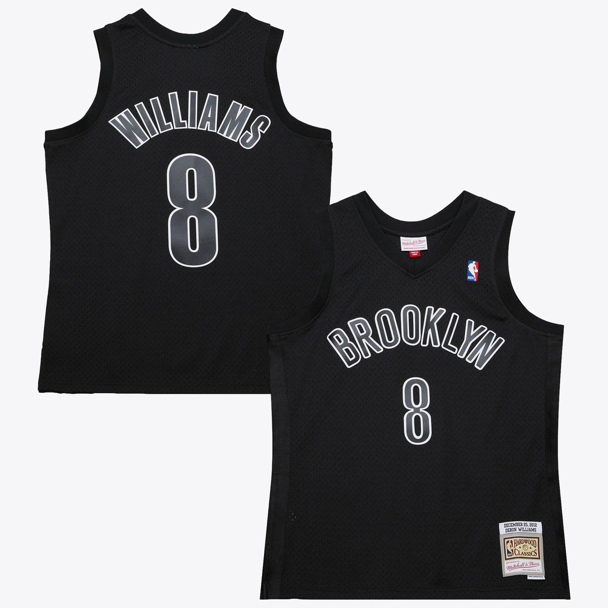 Men's Brooklyn Nets Deron Williams 2012 Day NBA Basketball Jersey - Black - view 2